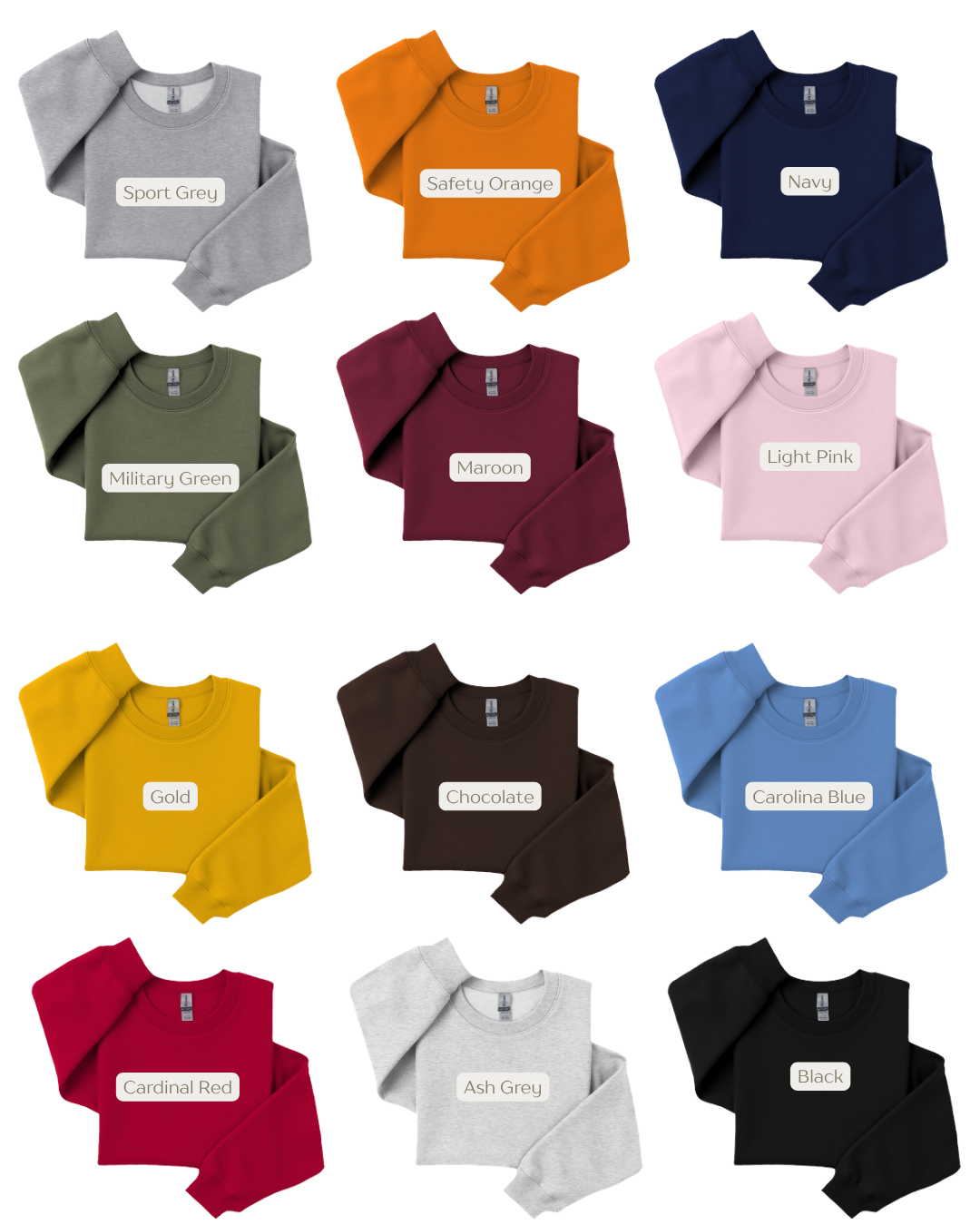 4" Design - Gildan Crewneck